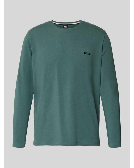 Boss Regular Fit Shirt Met Lange Mouwen Van Katoenmix Model 'Mix&Match' in het Green voor heren