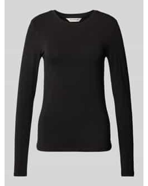 MSCH Copenhagen Shirt Met Lange Mouwen En Ronde Hals in het Black