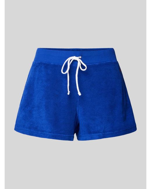 Polo Ralph Lauren Regular Fit Korte Broek Met Logostitching in het Blue