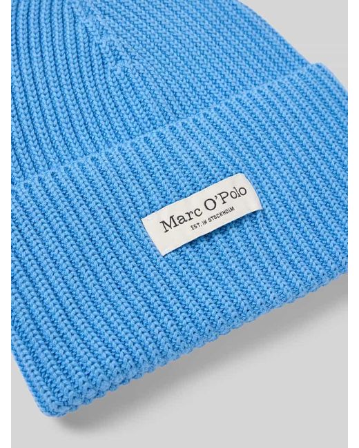 Marc O' Polo Blue Beanie aus reiner Baumwolle