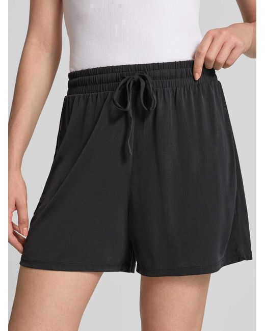 Pieces Stoffen Shorts in het Black