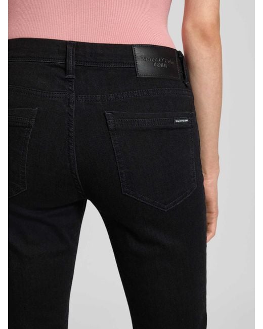 Marc O' Polo Slim Fit Jeans Met Stretch, Model 'Alva' in het Black