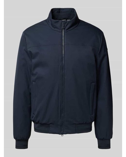 Geox Jacke mit Stehkragen Modell 'VINCINT' in Blue für Herren