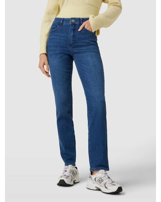 ROSNER High Waist Jeans im 5-Pocket-Design Modell 'AUDREY1' in Blue für Herren