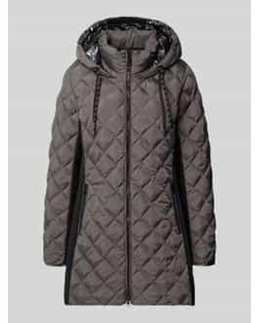 Fuchs & Schmitt Regular Fit Gewatteerd Jack Met Gevoerde Opstaande Kraag in het Gray