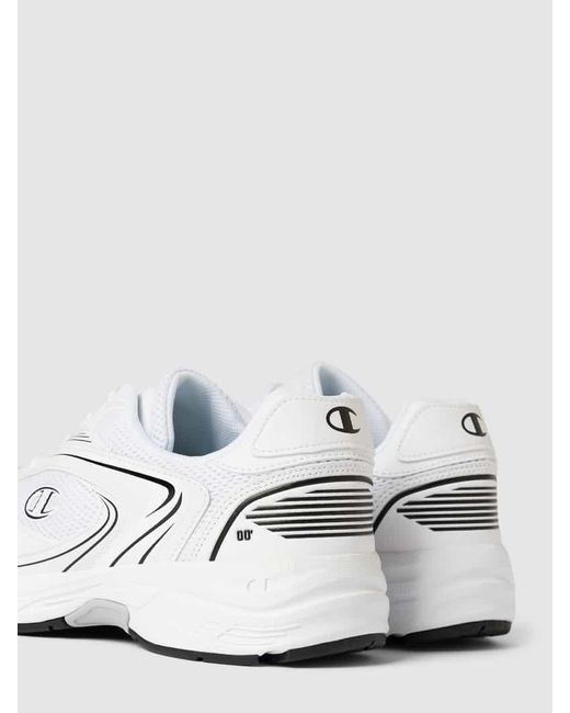 Champion Sneaker mit Label-Details Modell 'RUN' in White für Herren