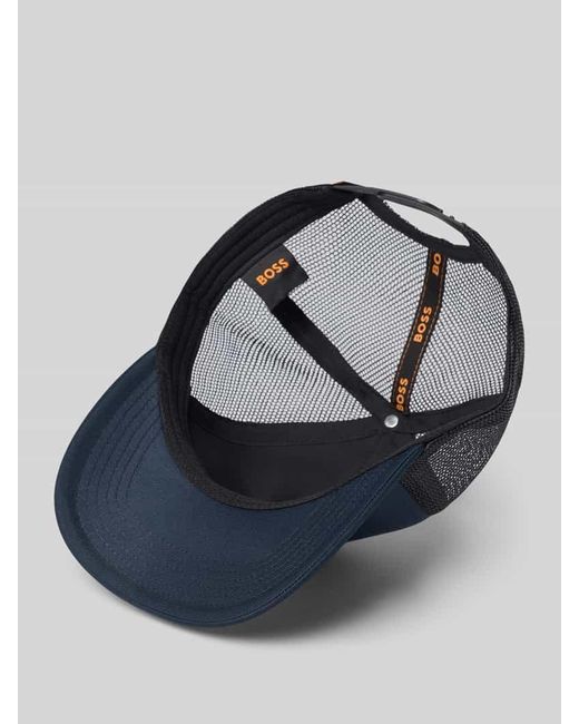 Boss Cap mit Label-Patch in Blue für Herren