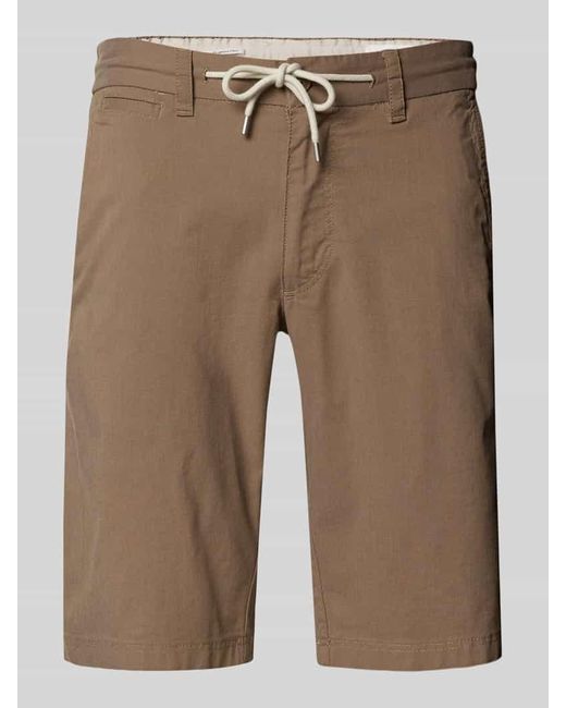 S.oliver Regular Fit Chinoshorts aus Baumwoll-Mix in Brown für Herren