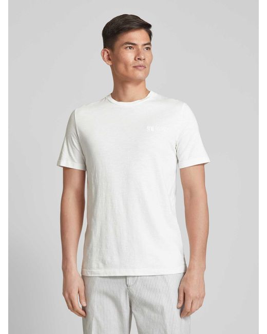 S.oliver T-Shirt mit Label-Print in White für Herren