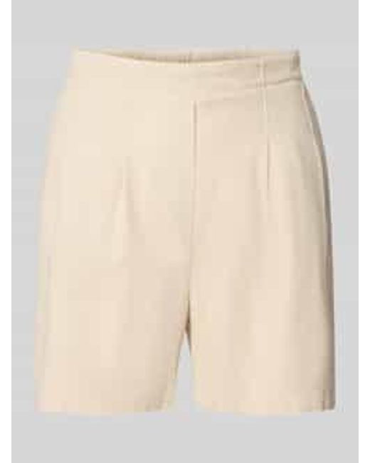 Vero Moda Regular Fit Korte Broek Van Een Mix Van Viscose En Linnen in het Natural