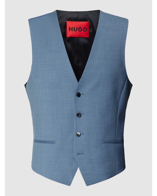 HUGO Weste mit Kontrastrückseite Modell 'Vin' in Blue für Herren