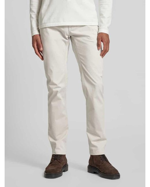 PME LEGEND Regular Fit Chino mit Eingrifftaschen Modell 'American classic' in White für Herren