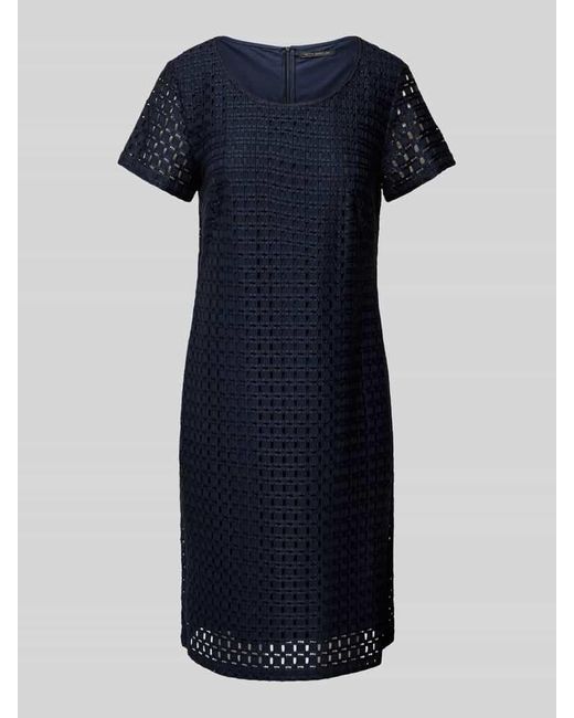 Betty Barclay Blue Knielanges Kleid mit Rundhalsausschnitt
