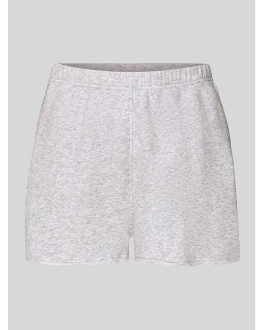 American Vintage Sweatshorts Met Elastische Band Model 'Tubay' in het White