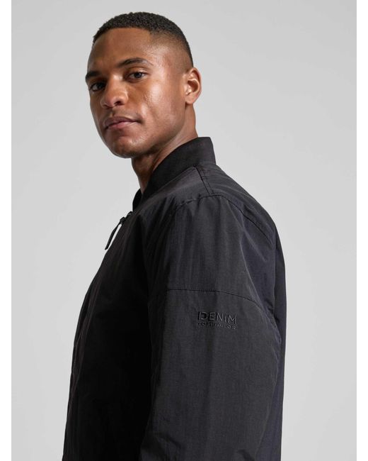 Tom Tailor Regular Fit Bomberjack Met Drukknoopzakken in het Black voor heren