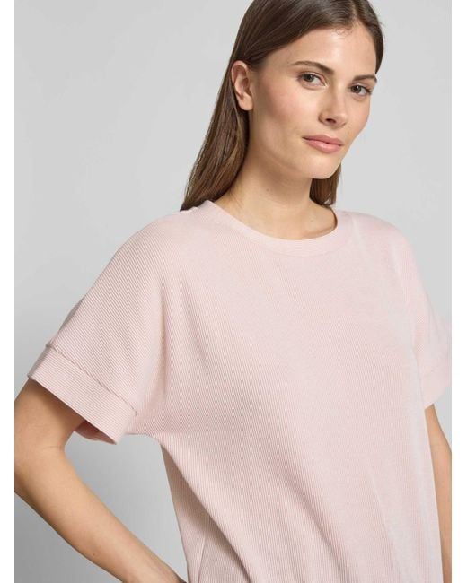 Opus Sweatshirt Met 1/2-Mouwen Model 'Gimos' in het Pink