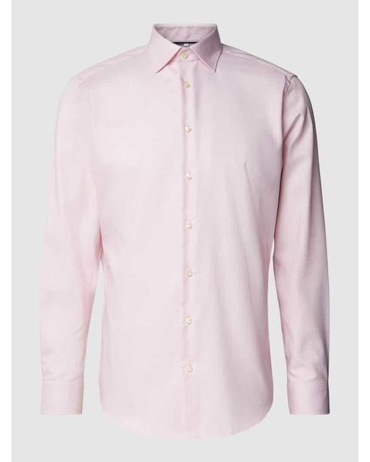 Christian Berg Men Regular Fit Business-Hemd mit Kentkragen in Pink für Herren