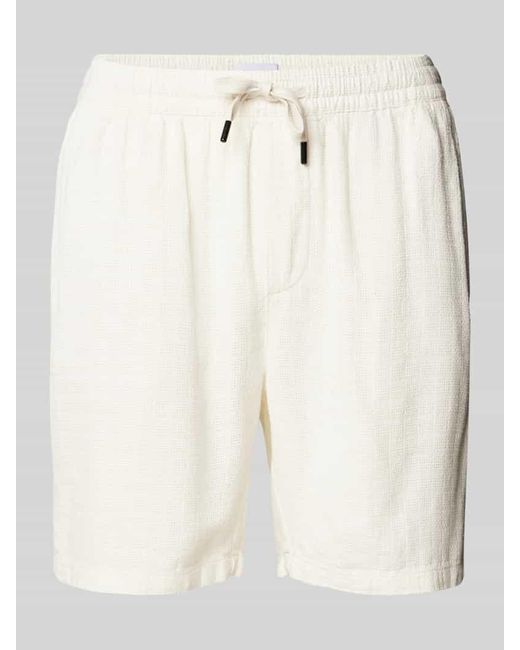 Only & Sons Loose Fit Shorts mit Strukturmuster Modell 'TEL' in Natural für Herren