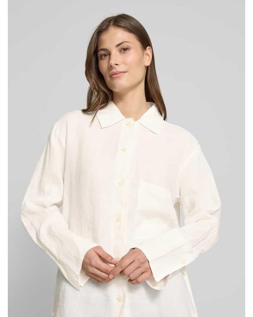 Marc O' Polo Natural Relaxed Fit Leinenbluse Aus Leichter Qualität
