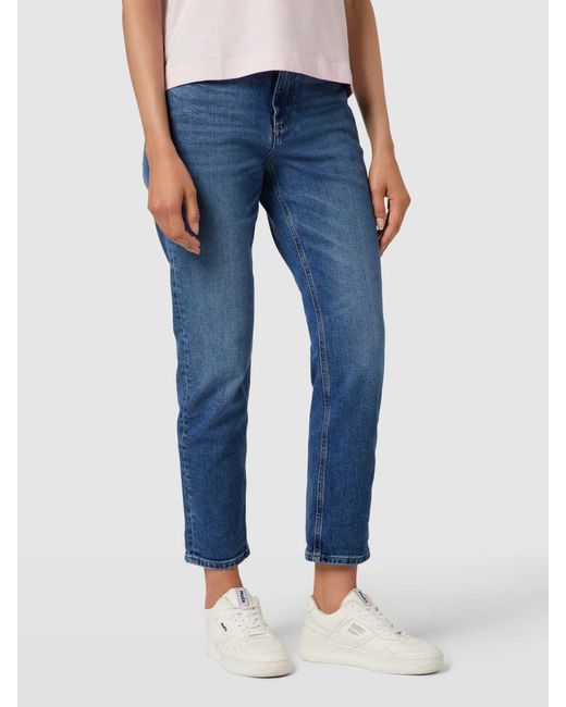 Mos Mosh Blue Straight Leg Jeans im 5-Pocket-Design Modell 'MELLY KYOTO'
