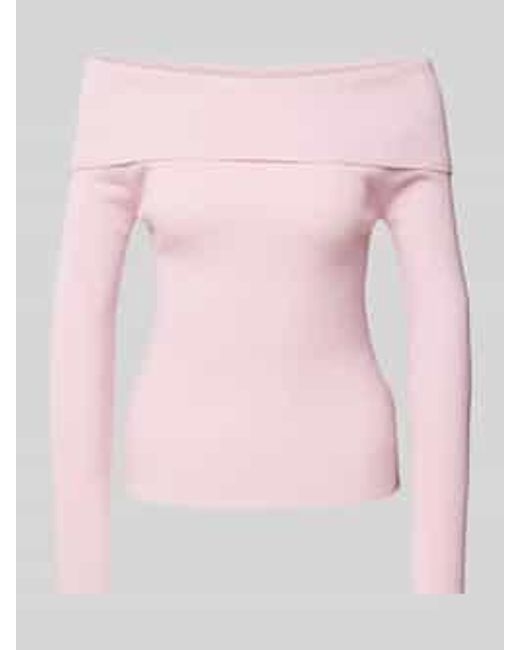 Tom Tailor Slim Fit Gebreide Trui Van Viscosemix in het Pink