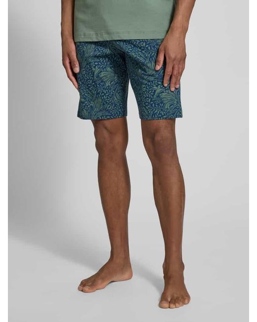 Schiesser Regular Fit Shorts Mit Elastischem Bund in Blue für Herren