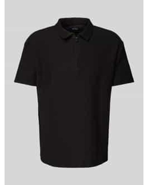 Mcneal Regular Fit Poloshirt Met Ritssluiting in het Black voor heren