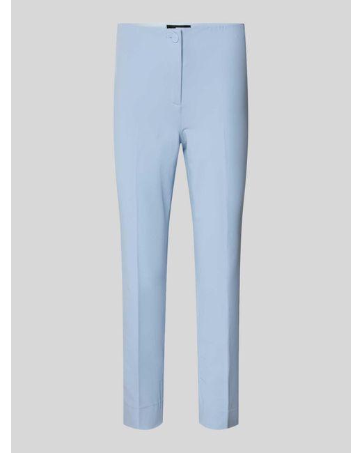 Cambio Blue Slim Fit Hose mit Knopfverschluss Modell 'SUMMER'