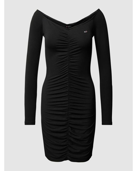 Tommy Hilfiger Mini-jurk Met Labelstitching in het Black