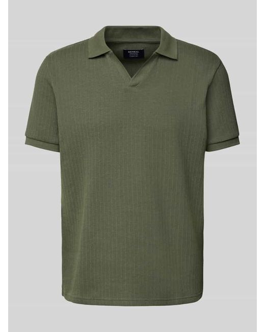 Mcneal Regular Fit Poloshirt mit V-Ausschnitt in Green für Herren