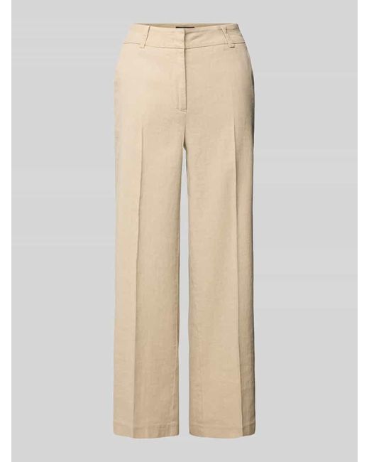 Cambio Natural Leinenhose mit Bügelfalten Modell 'CALIFORNIA'