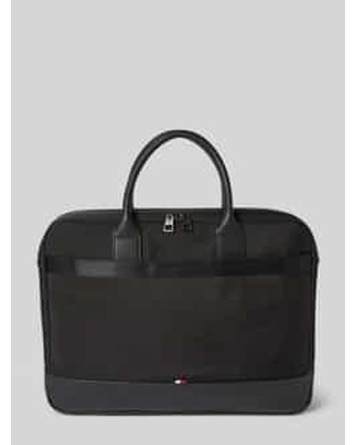 Tommy Hilfiger Laptoptas Met Logostructuur in het Black voor heren