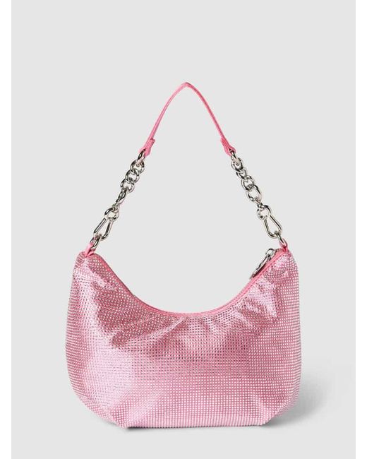 Juicy Couture Pink Hobo Bag mit Allover-Ziersteinbesatz Modell 'HAZEL'