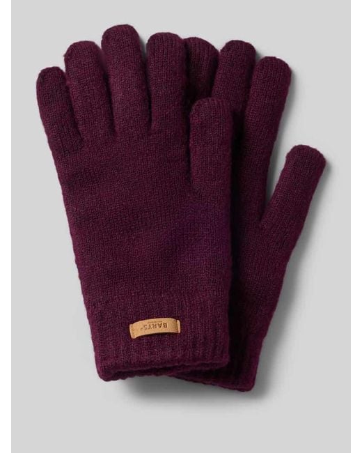 Barts Purple Handschuhe mit Label-Patch Modell 'Witzia'