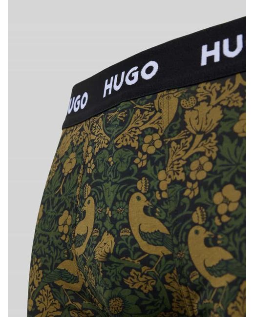 HUGO Boxershorts mit elastischem Logo-Bund im 3er-Pack in Green für Herren
