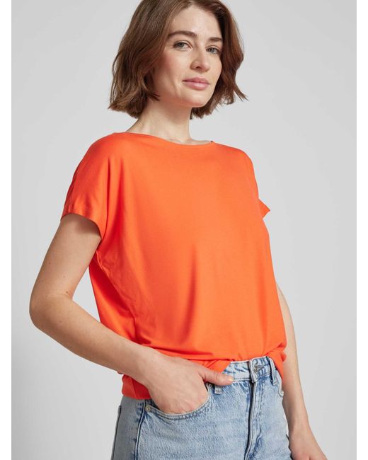 S.oliver T-shirt Met Kapmouwen in het Orange