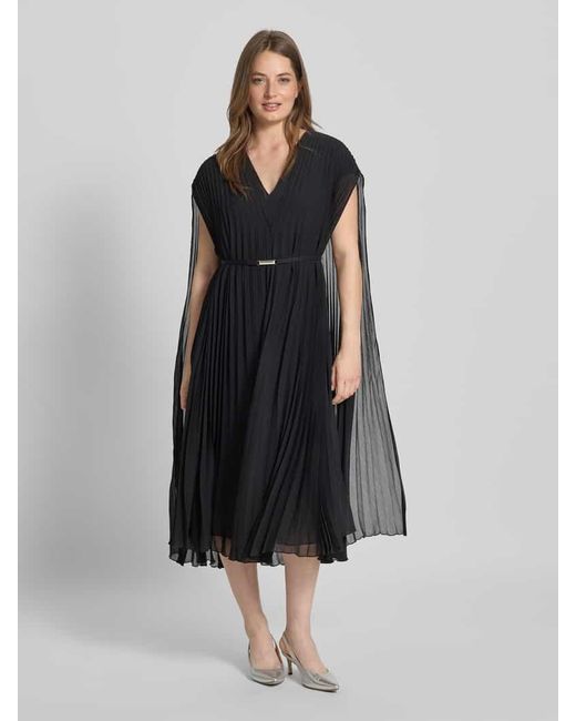 Boss Black Regular Fit Chiffon-Kleid mit Overlay Modell 'DENNYA'