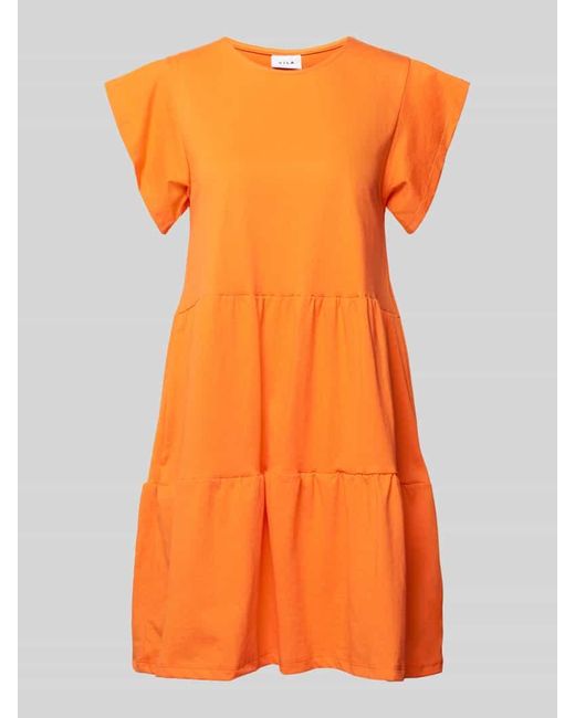 Vila Orange Minikleid im Stufen-Look Modell 'SUMMER'