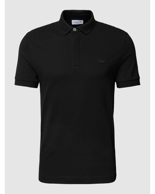 Lacoste Regular Fit Zakelijk Overhemd Met Structuurmotief in het Black voor heren