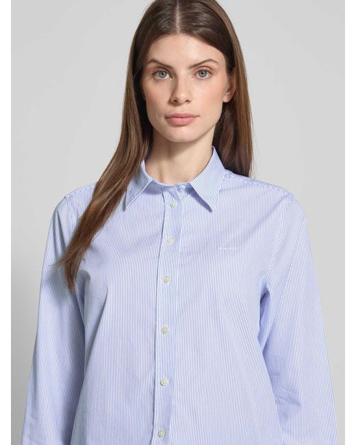 Gant Regular Fit Overhemdblouse Van Puur Katoen in het Blue