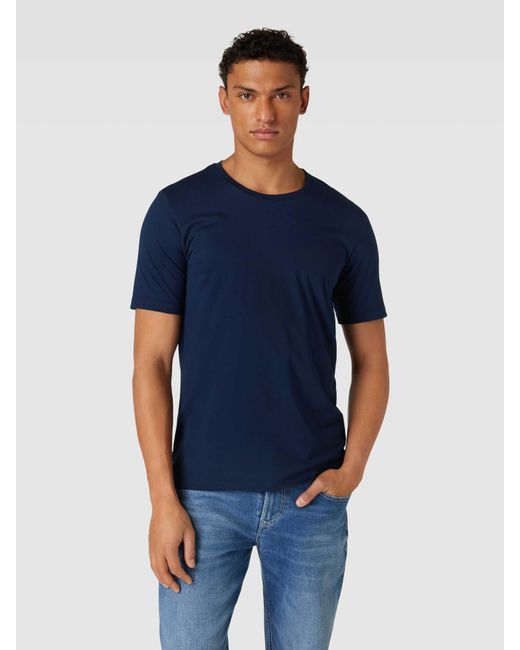 Hanro T-Shirt mit Rundhalsausschnitt in Blue für Herren