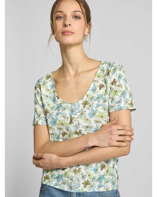 Tom Tailor Multicolor Regular Fit Blusenshirt mit Allover-Muster