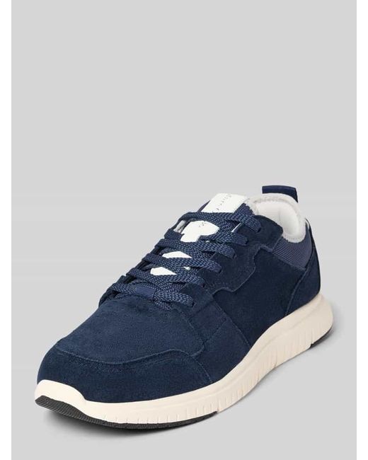 Marc O' Polo Low Top Sneaker aus echtem Rindsleder in Blue für Herren