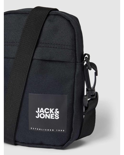 Jack & Jones Schoudertas Met Labelprint in het Black voor heren