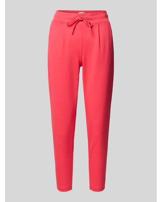 Ichi Joggers & Trackpants in het Red