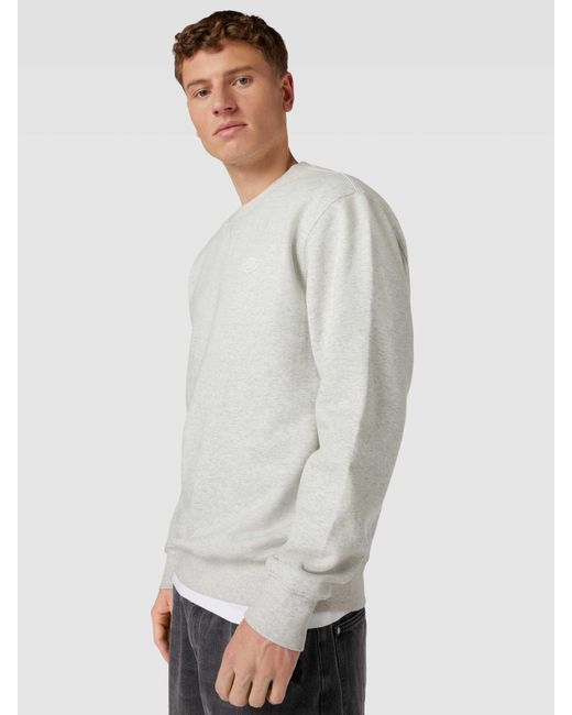 Dickies Sweatshirt mit Logo-Stitching Modell 'SUMMERDALE' in White für Herren