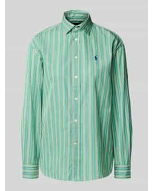 Polo Ralph Lauren Overhemdblouse Met Knoopsluiting in het Green