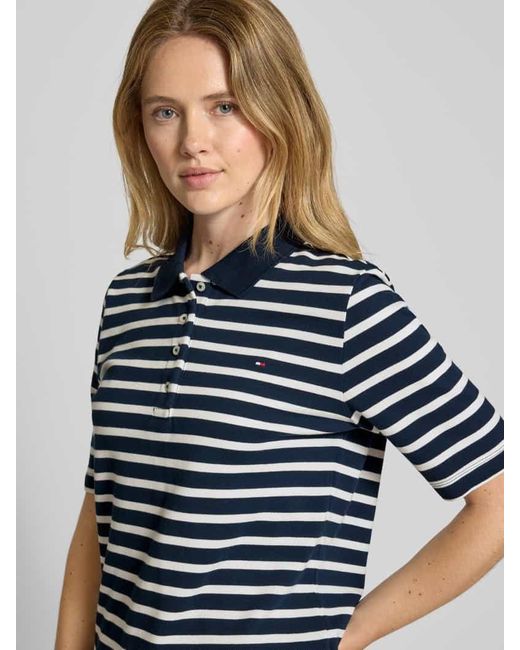 Tommy Hilfiger Blue Regular Fit Poloshirt mit Logo-Stitching Modell '1985'