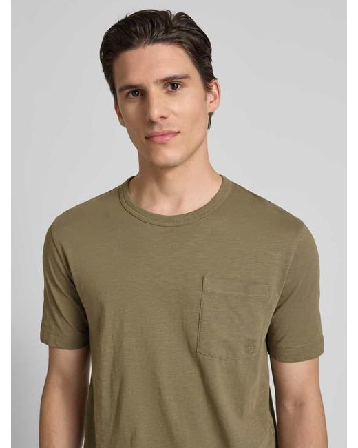 Marc O' Polo Regular Fit T-Shirt aus weichem Slub Jersey in Green für Herren