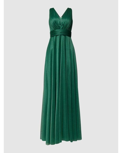 TROYDEN COLLECTION Green Abendkleid mit Herz-Ausschnitt